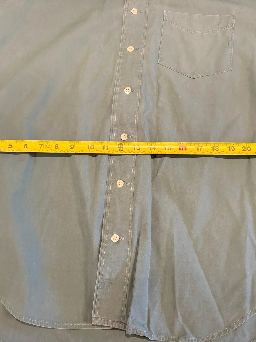 Vintage Banana Republic Safari Travel Shirt Mens M Teal Cotton Button Down Hong